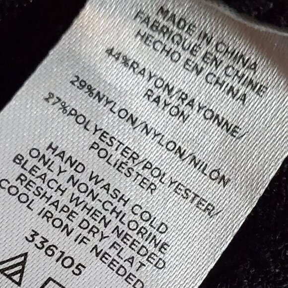 Ann Taylor Factory Black Knit Top Women Size L/XL - Picture 9 of 11